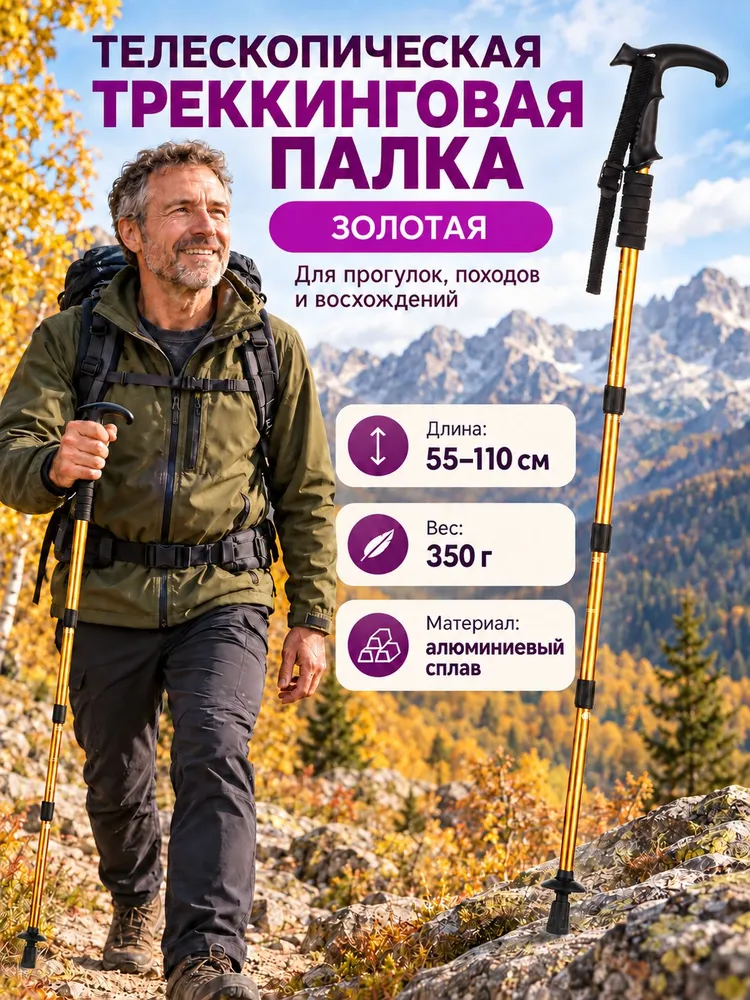 Палки для скандинавской ходьбы 55-110 см