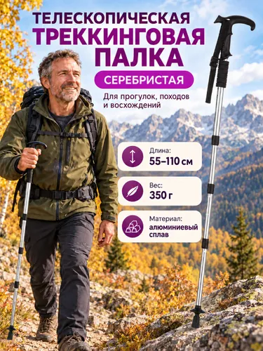 Палки для скандинавской ходьбы 55-110 см