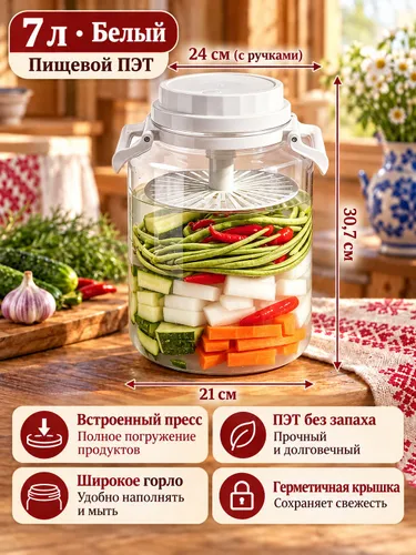 Запечатанная банка для маринадов пищевого качества