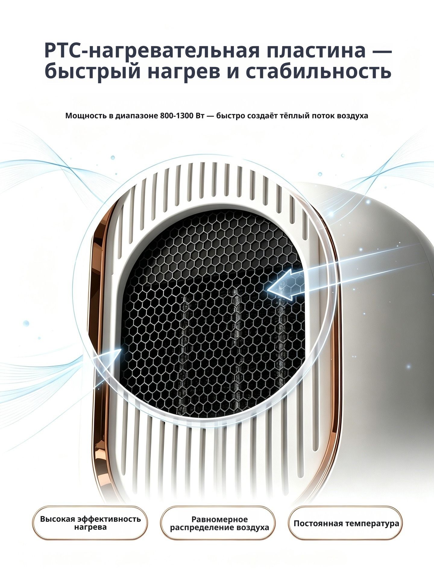 Настольный обогреватель 800-1300 Вт